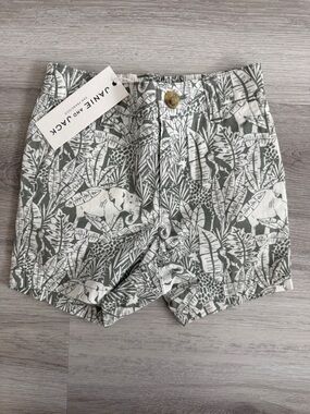 Janie and Jack Green Tropical Print Baby Boy Shorts 6-12 months NWT